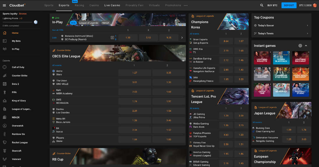 Cloudbet Casino Website Pic 2