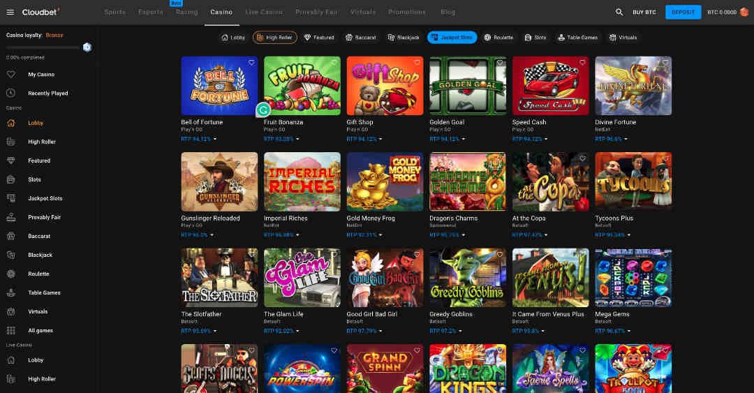 Cloudbet Casino Website Pic 5