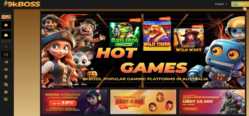 9KBOSS Casino - Home Page