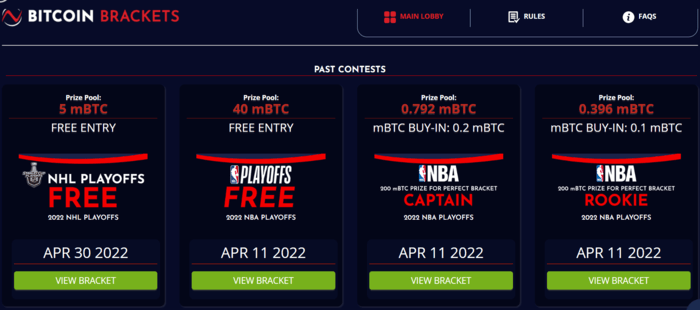NitroBetting Bitcoin Brackets