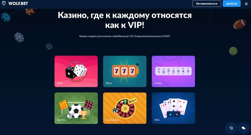 Wolf.bet казино обзор официального сайта