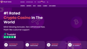 Trust Dice Casino lobby