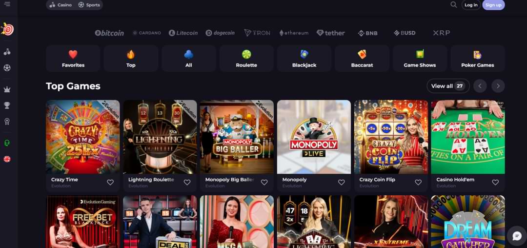 CryptopLeo Casino Live Casino