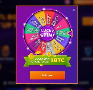 Bitfiring Casino Lucky Spin Wheel